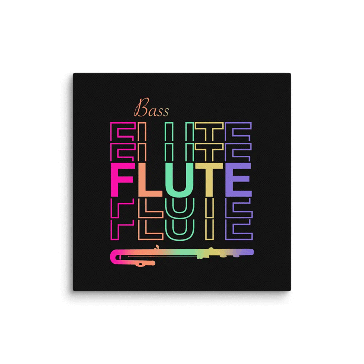 Symmetrical Flute Graphic Canvas - Bass Flute product image (1)