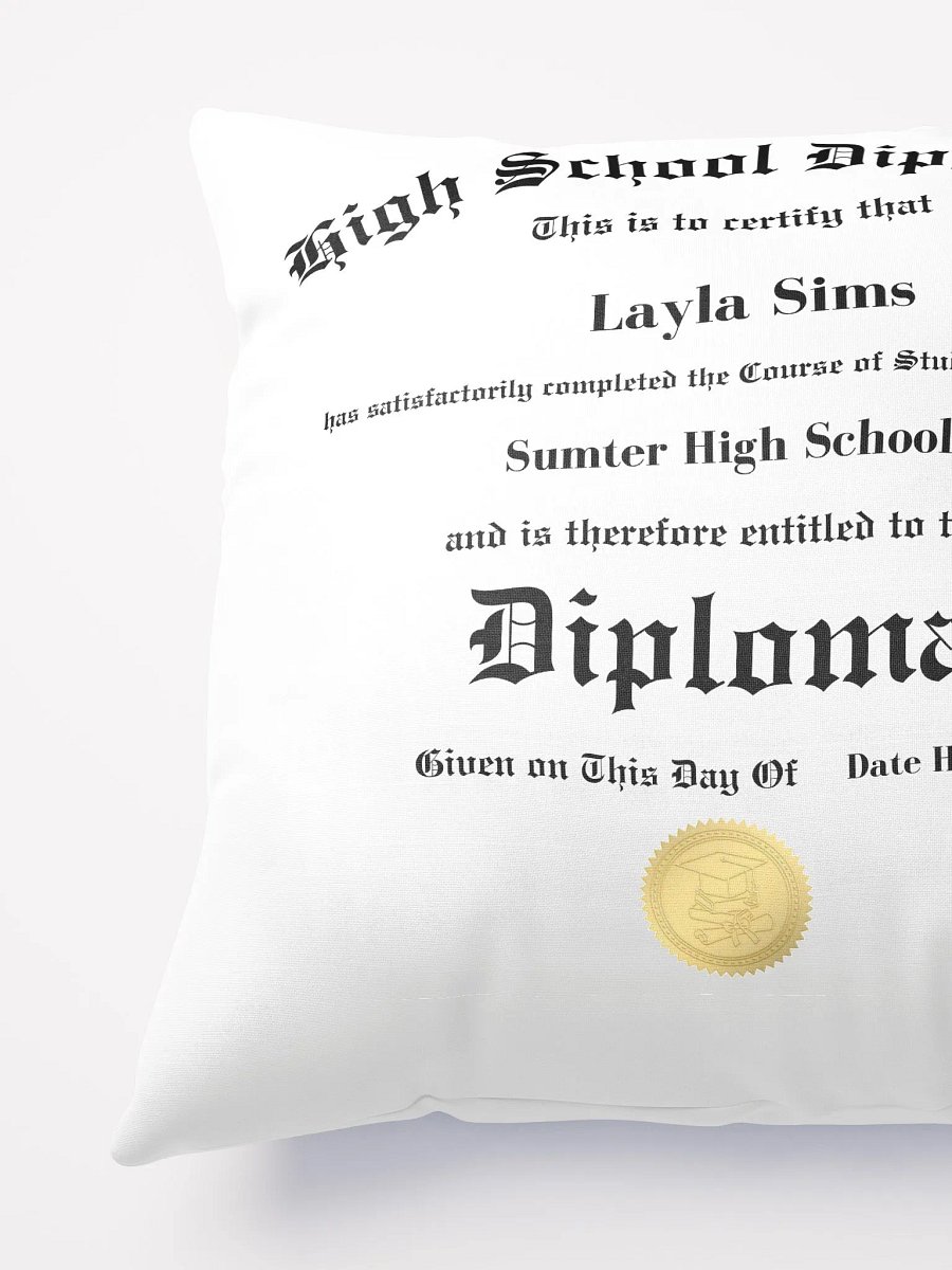 Personalize Diploma Pillow product image (5)