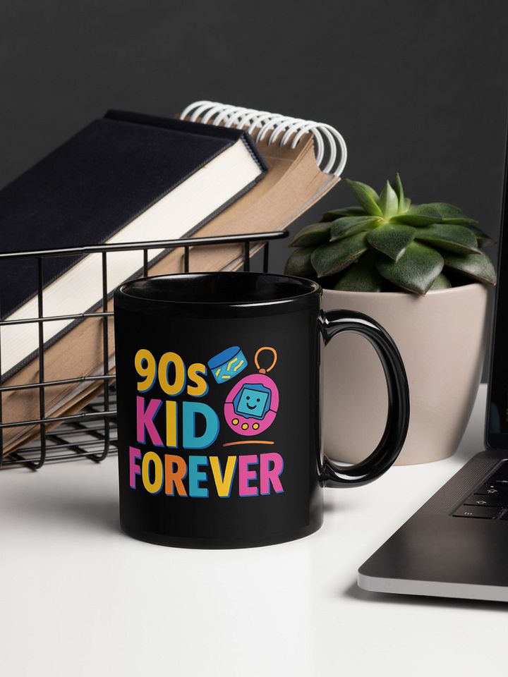 90s Kid Forever Black Glossy Mug product image (2)