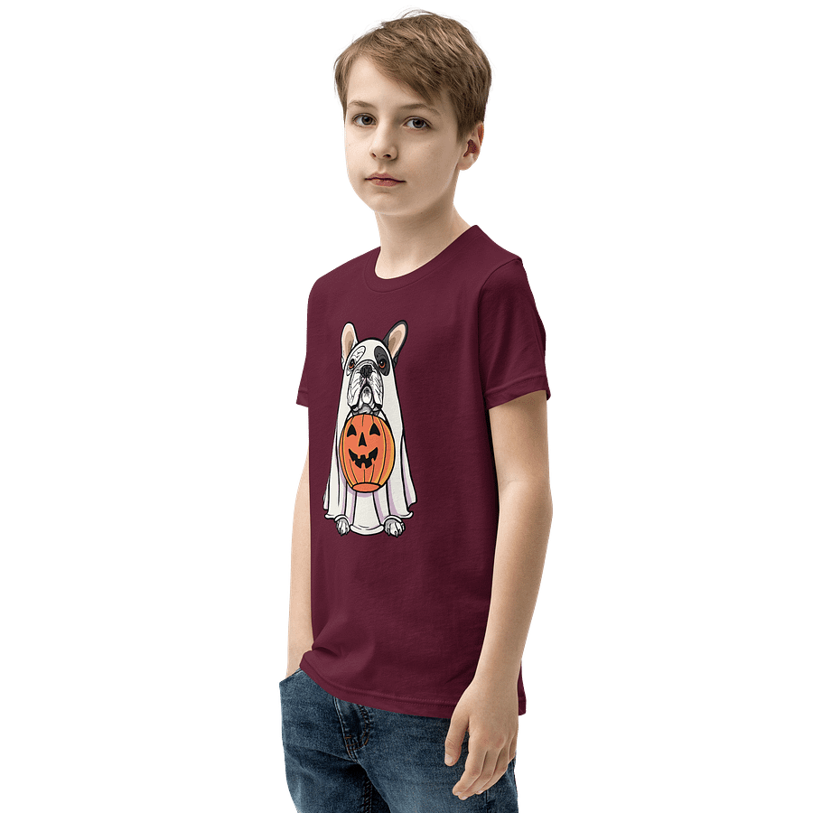 Halloween French Bulldog(Pied) Youth T-Shirt product image (19)