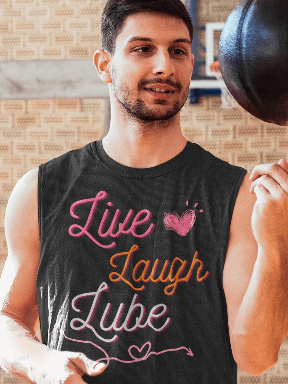 Live Laugh Lube Muscle Tank product image (1)