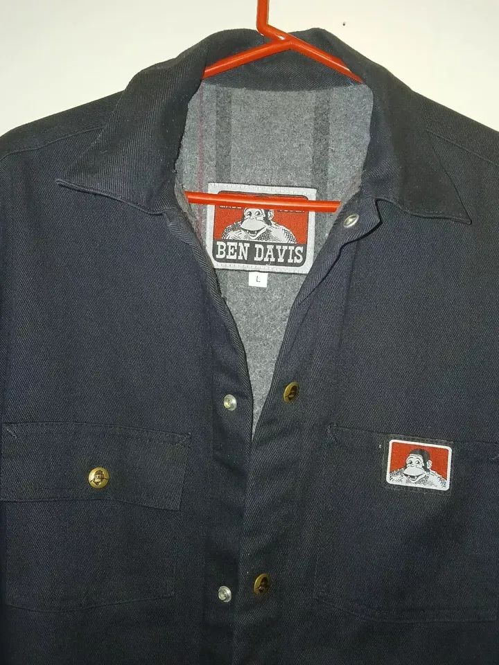 Vintage Med Ben Davis UNION MADE Snap Blanket Lined Chore Coat Jacket Gen1 SizeL product image (6)