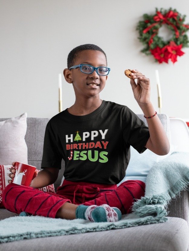Happy Birthday Jesus Christmas Kids T-Shirt product image (1)
