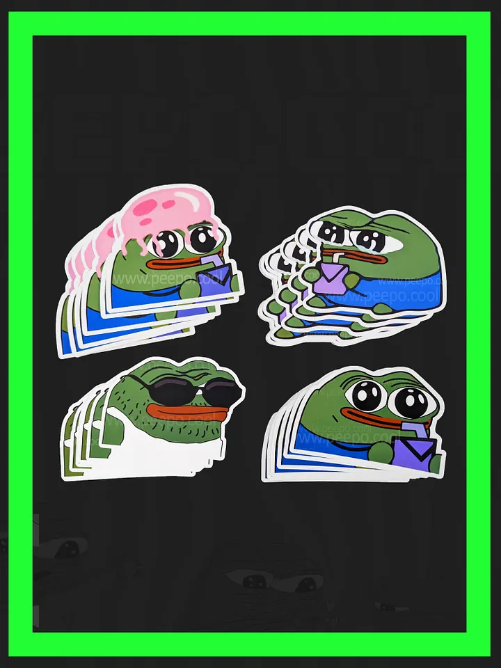 "SIPPER" PEPE STICKERS PACK product image (2)