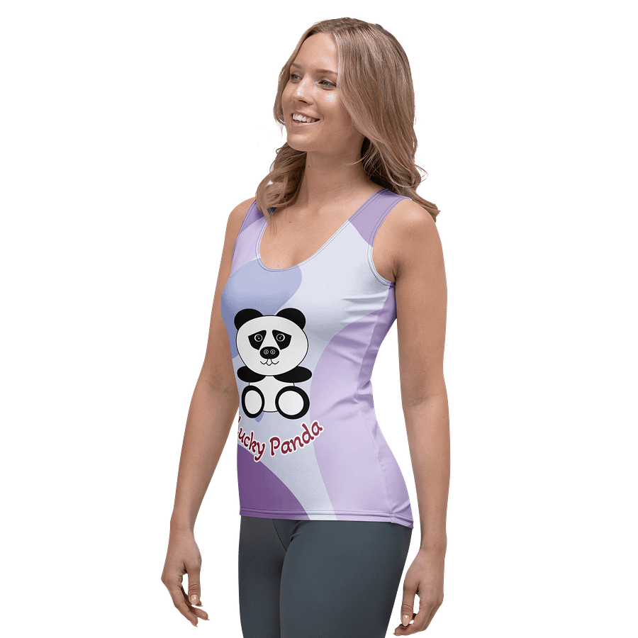 Lucky Panda All-Over Print Women's Tank Top product image (3)