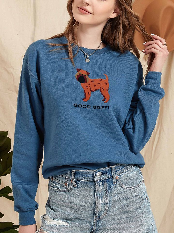 Good Griff! Sweatshirt (Embroidered) of a Brussels Griffon(Red) product image (2)
