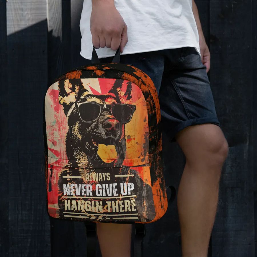 Hangin There German Shephed All-Over Print Backpack product image (3)