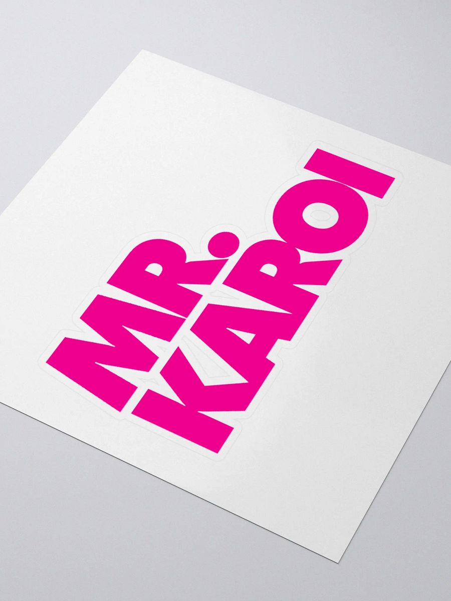 Mr. Karoi Pink Logo Sticker product image (9)