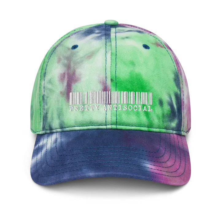 Pretty AntiSocial Barcode Logo Hat – Passion Tie-Dye Edition product image (1)