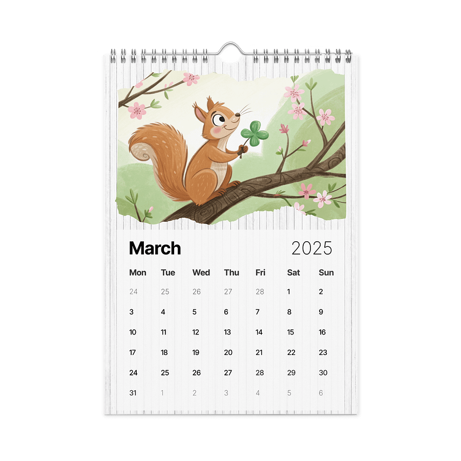 ADORABLE ANIMALS WALL CALENDAR 2026 product image (9)