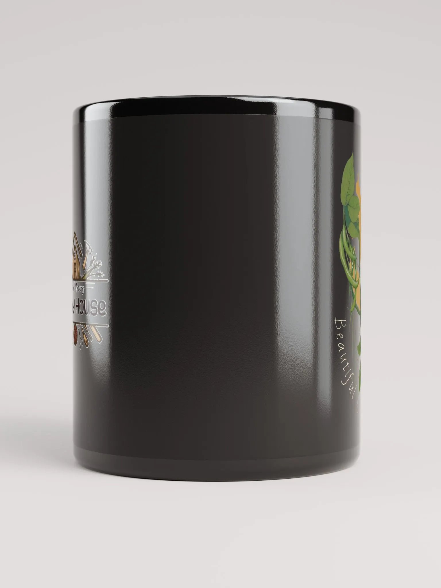 Beautiful Chaos - Green Bean Thief | Glossy Black Mug product image (5)