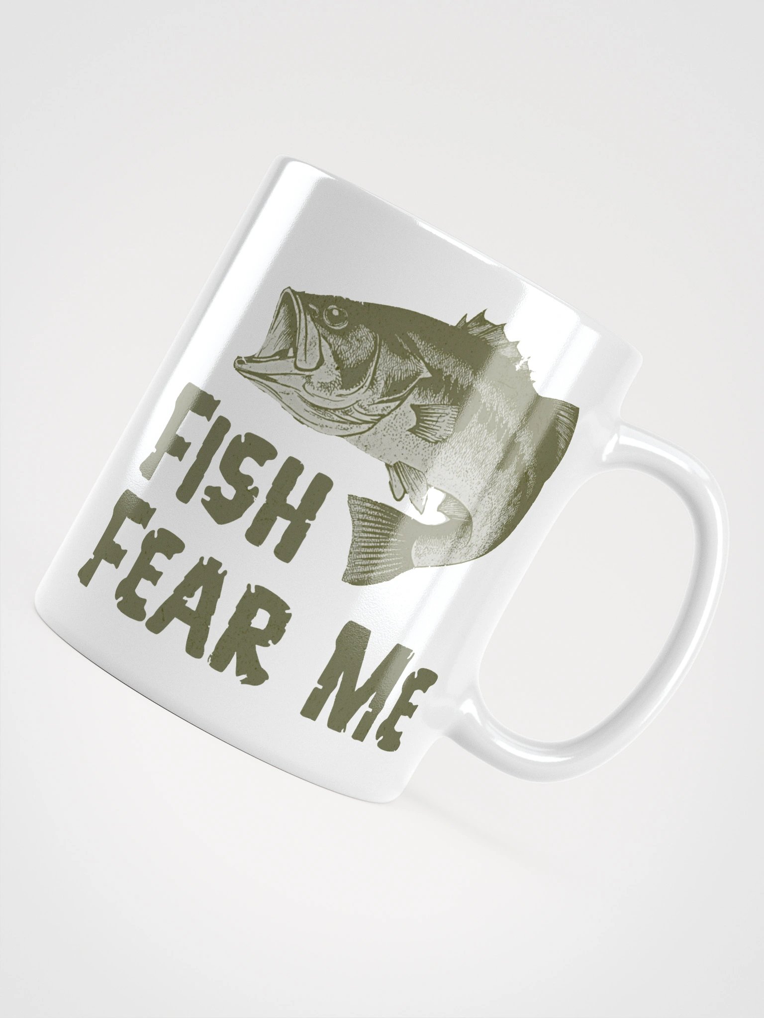 FISH FEAR ME White Glossy Mug product image (12)
