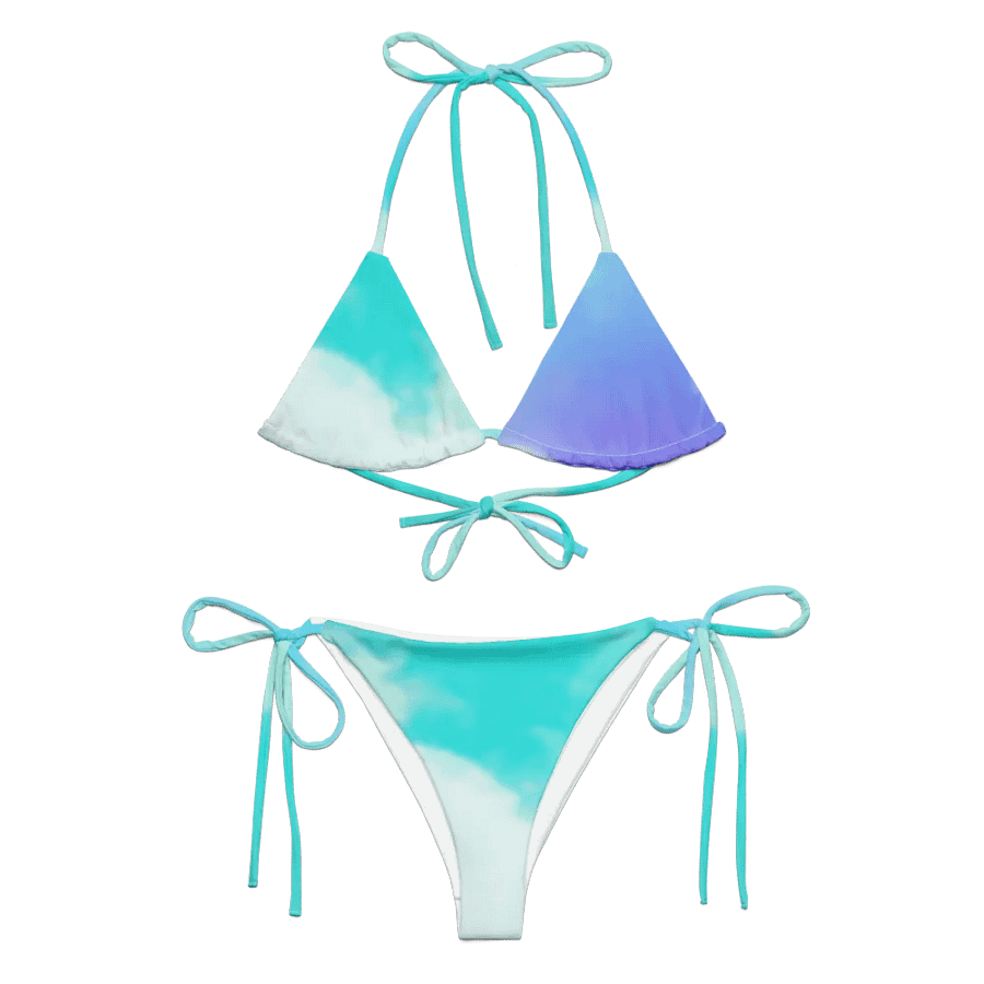 Blur cloud rainbow Design String Bikini - V2 product image (7)