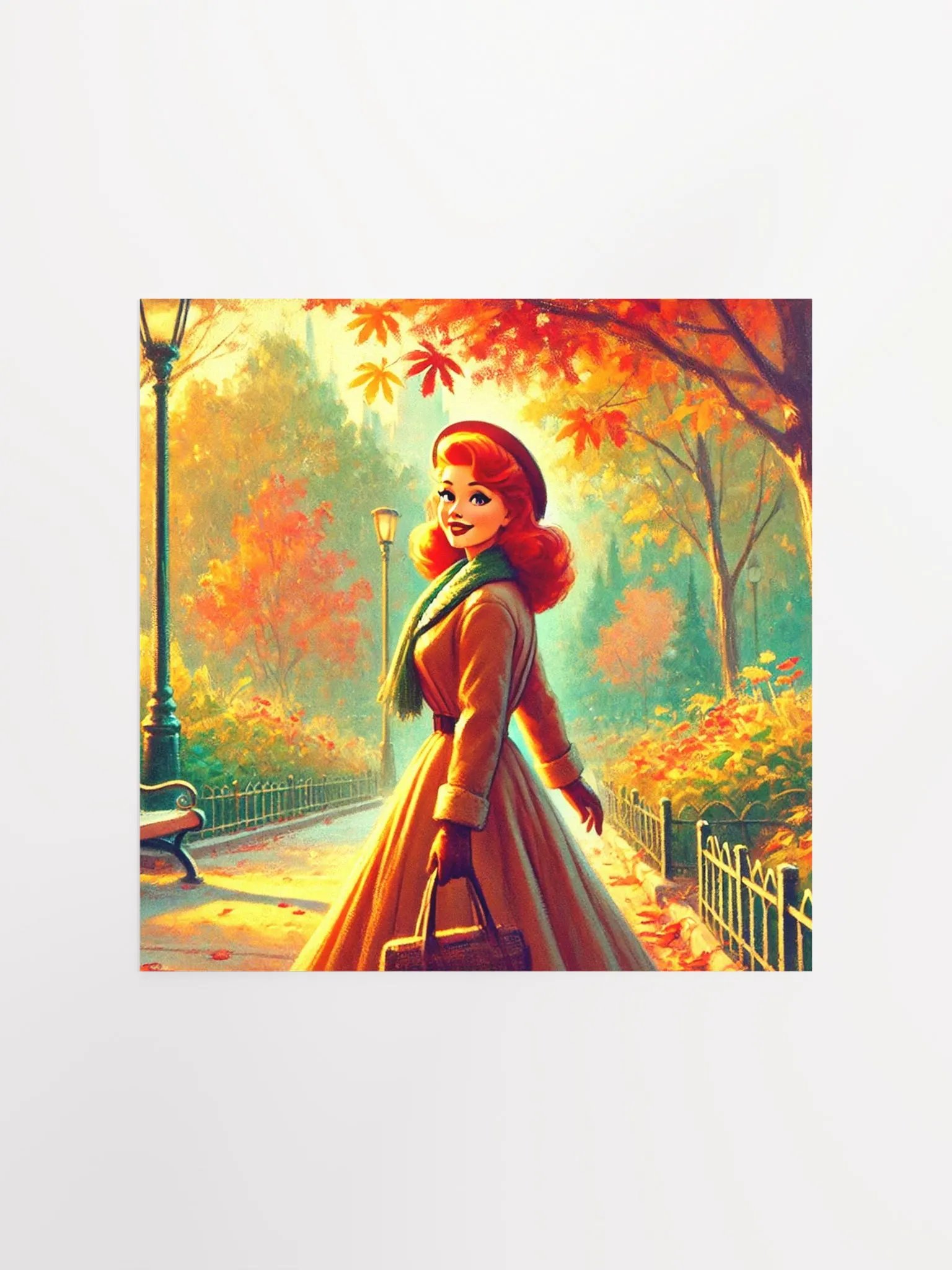 Autumn Stroll Premium Matte Poster product image (1)