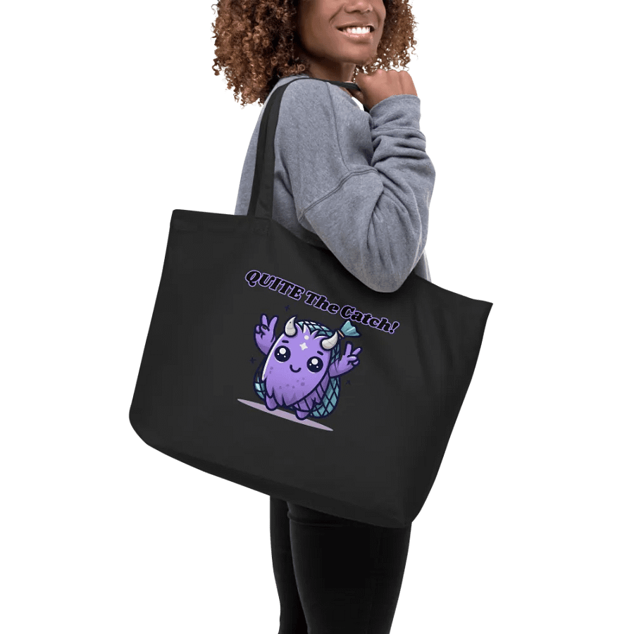 'QUITE The Catch!' Mawnster Tote Bag product image (9)