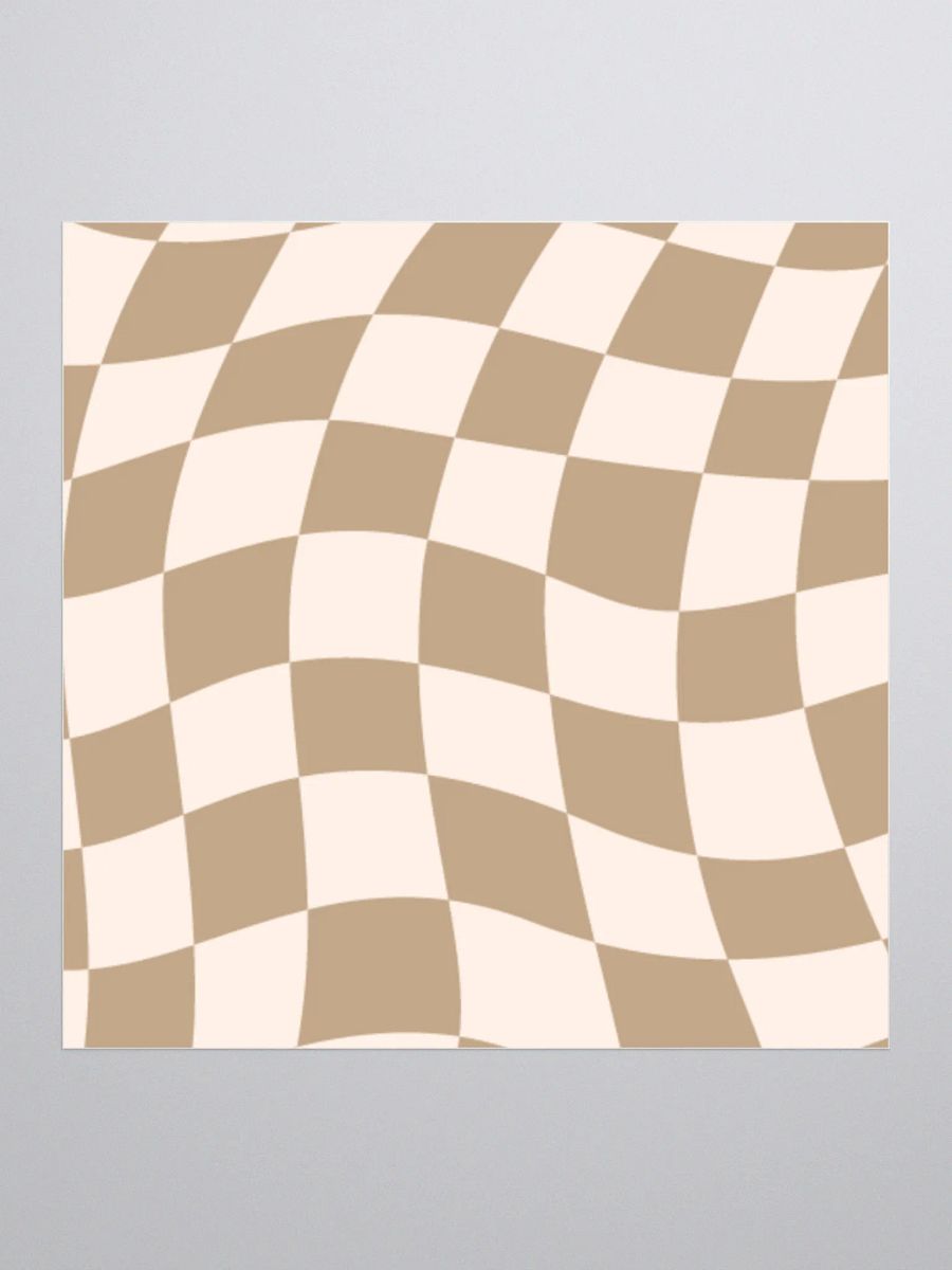 Brown preppy area sticker product image (1)