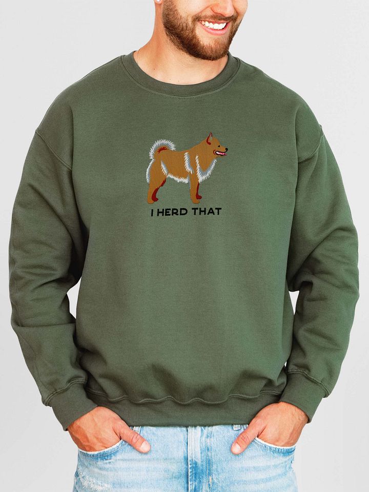 I Herd That Sweatshirt (Embroidered) of a Schipperke(Tan) product image (2)