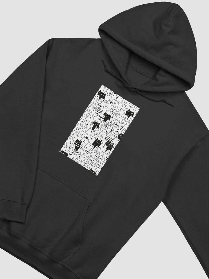 Whimsical Cat Pattern Hoodie product image (15)
