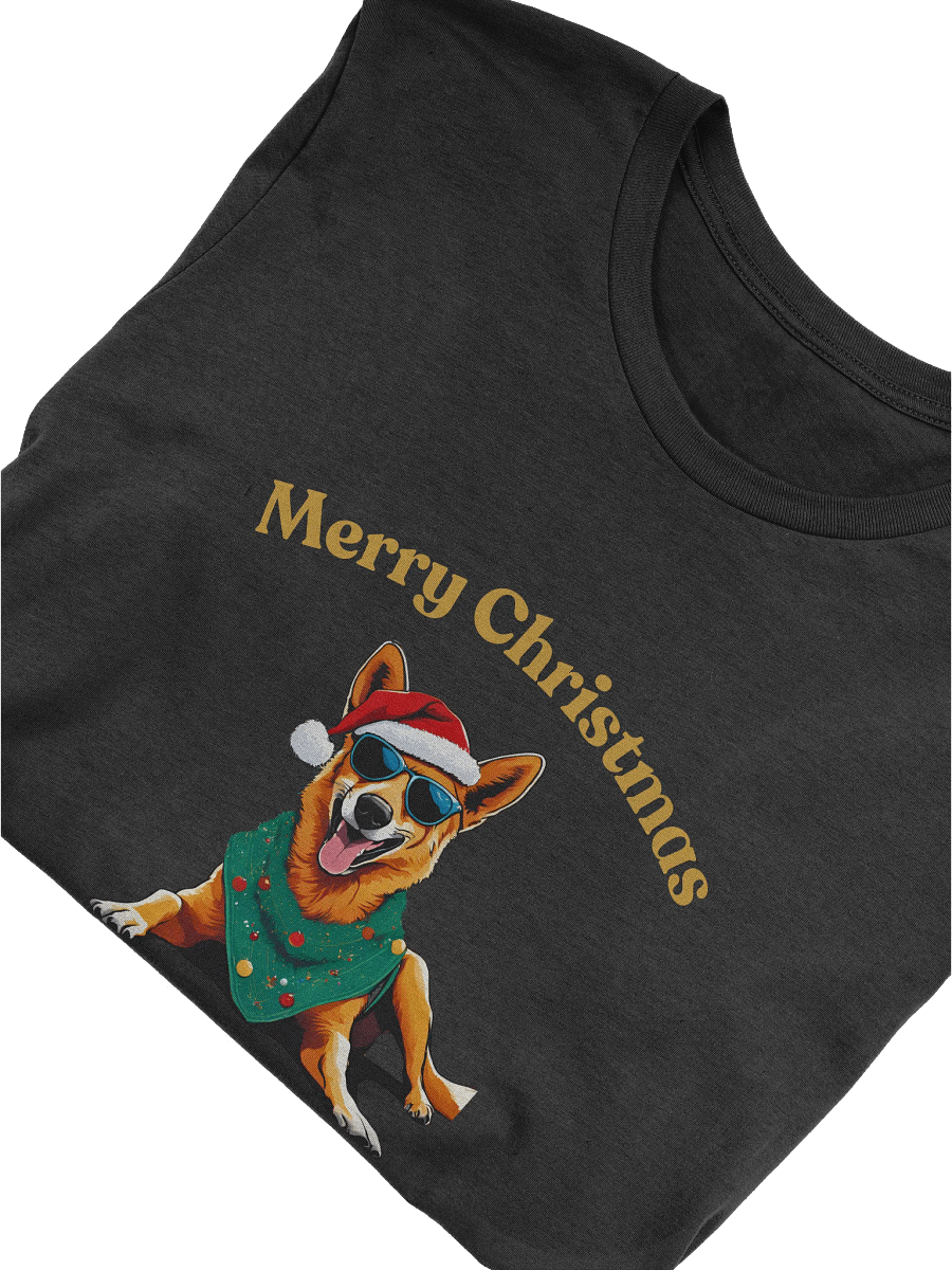 Festive Dingo Merry Christmas T-Shirt - Gold product image (5)