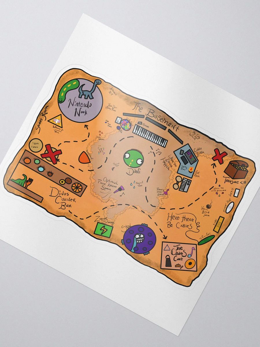 Basement Map Sticker product image (1)