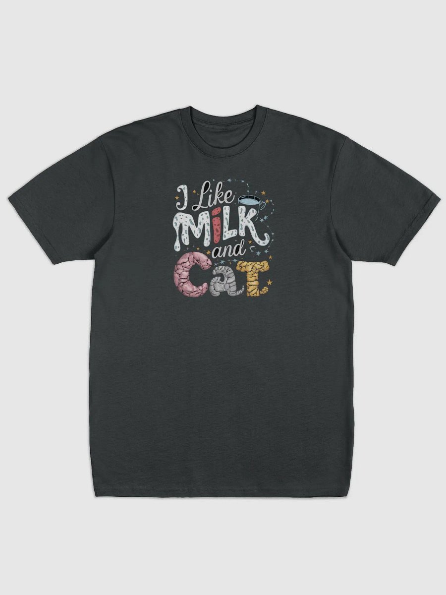I like Milk and Cat Men's T-shirt by aufsoleh product image (1)