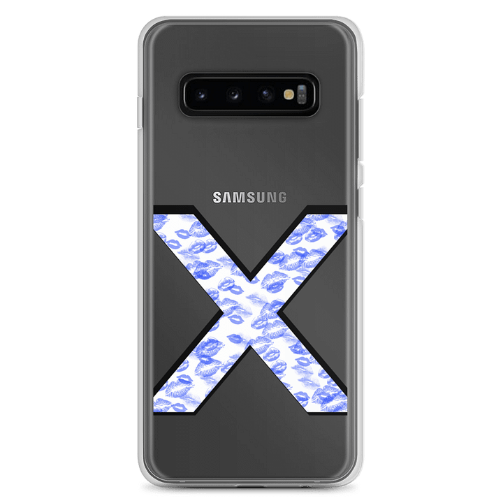 White X Blue Lipstick Kisses Phone Case S product image (2)