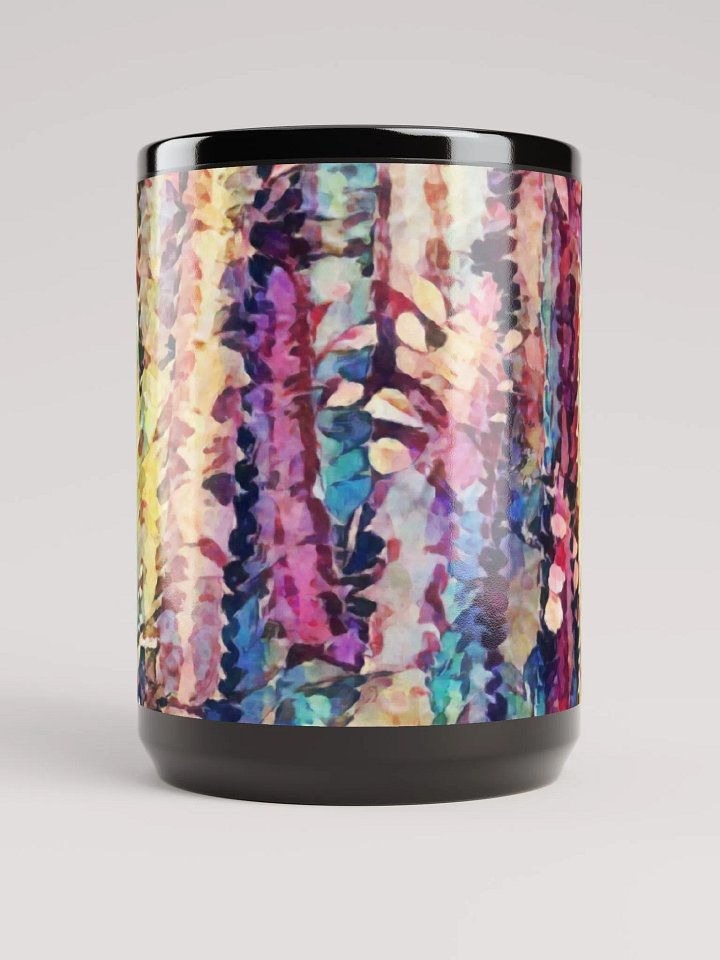 Abstract Graphic | Black Coffee Mug | Kaleidoscope Succulent product image (2)