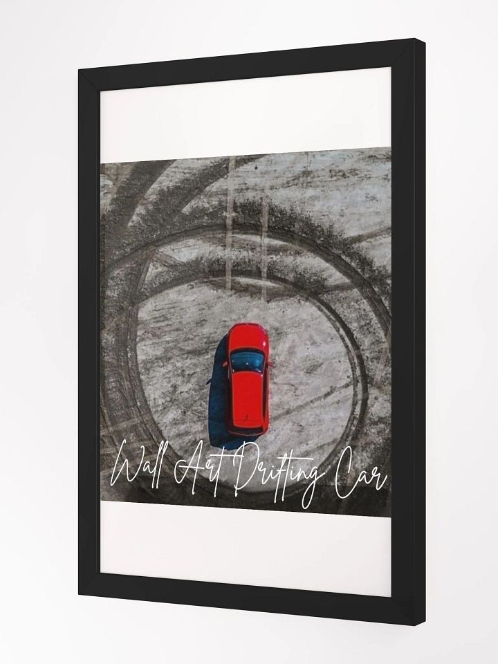 Wall Art Drifting Car Framed High-Quality Matte Poster (in) product image (2)