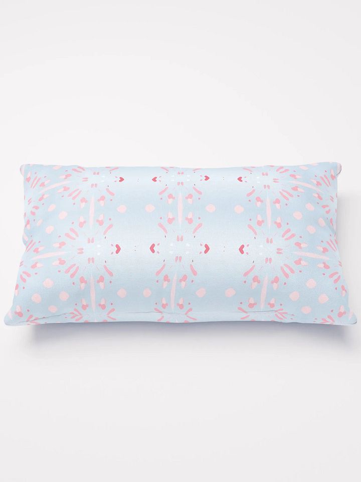Pink Splashes & Red Hearts Pillow product image (1)