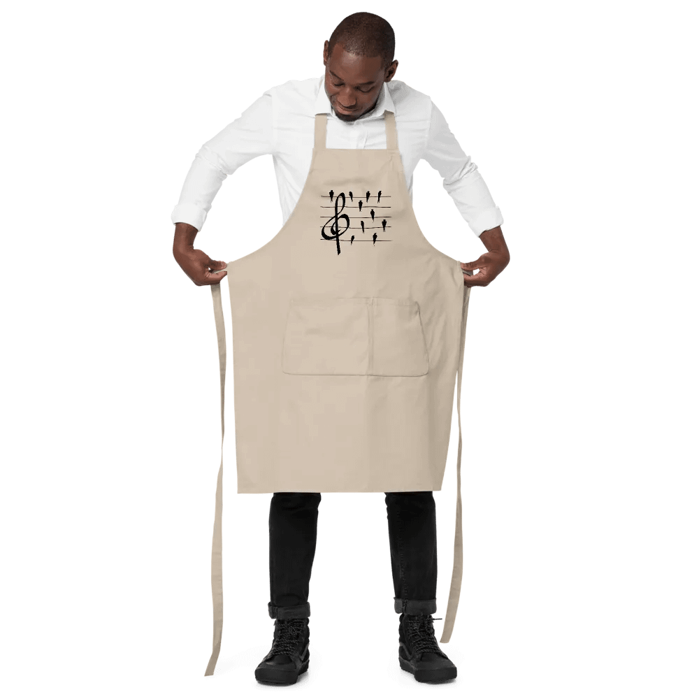 Birds on a Wire Cotton Twill Apron product image (3)