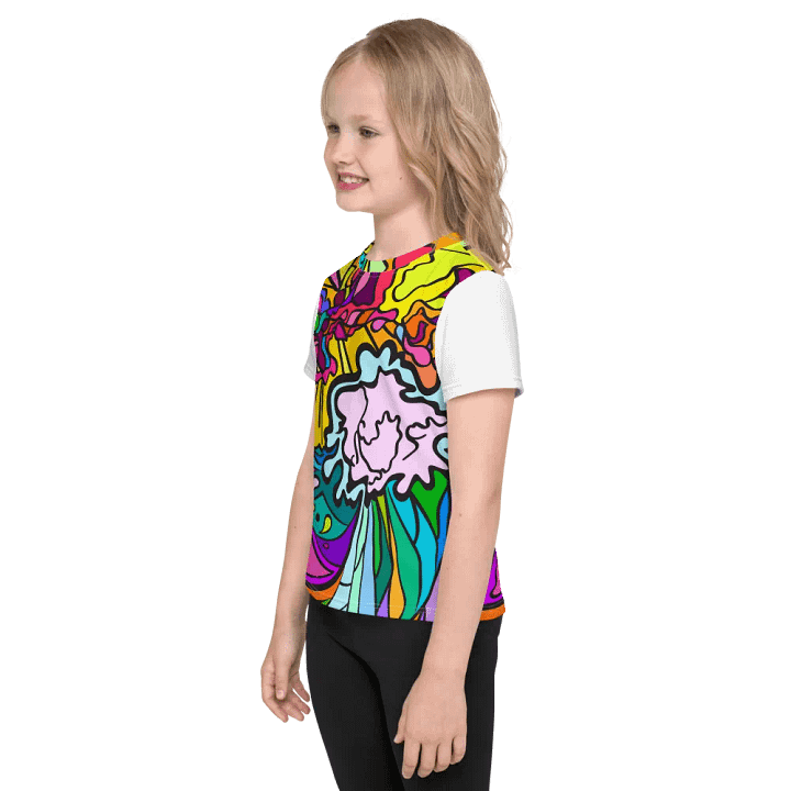 Vibrant Energy Kids Custom T-Shirt - Wave at Sunset product image (2)