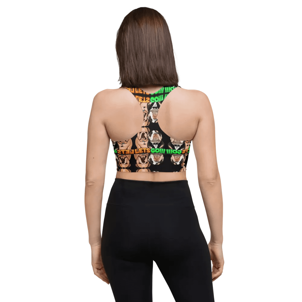 Straightedge Monster Let's Go!!! All-Over Print Longline Sports Bra product image (4)
