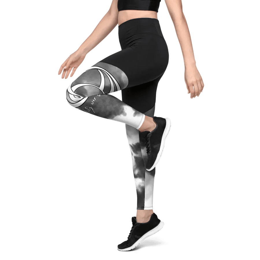 Women's Sport Leggings (Partly Cloudy) product image (3)