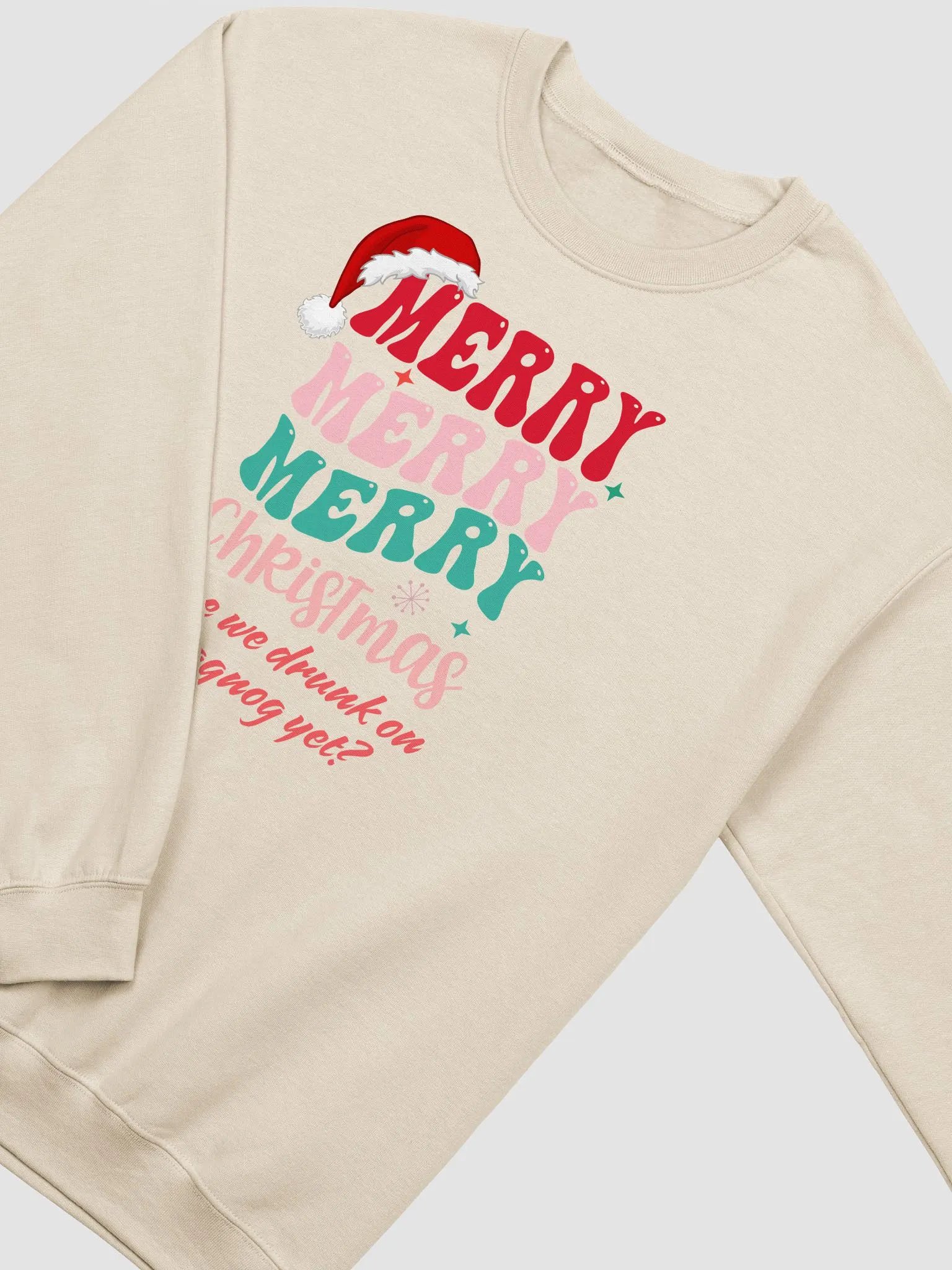 Merry Eggnog Christmas Sweatshirt product image (2)