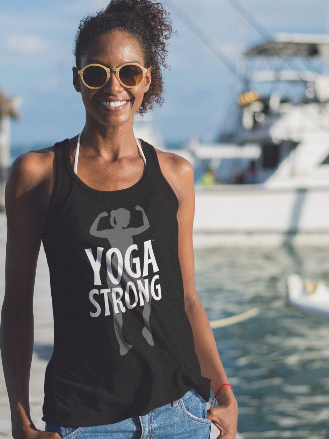 Yoga Strong Racerback Tank Top product image (3)