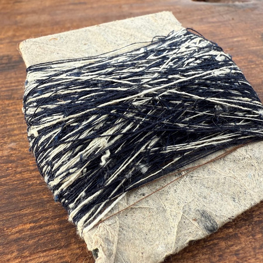 🎎 Kasuri Indigo Thread Spool – Early Showa or Taishō Period – Japan Antique Roadshow product image (6)