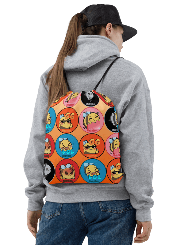 Emote Drawstring Bag - Orange product image (2)