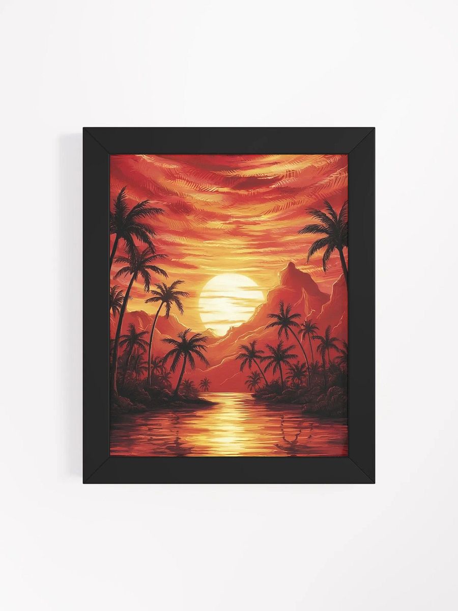 Tropical Sunset Silhouette Poster product image (42)