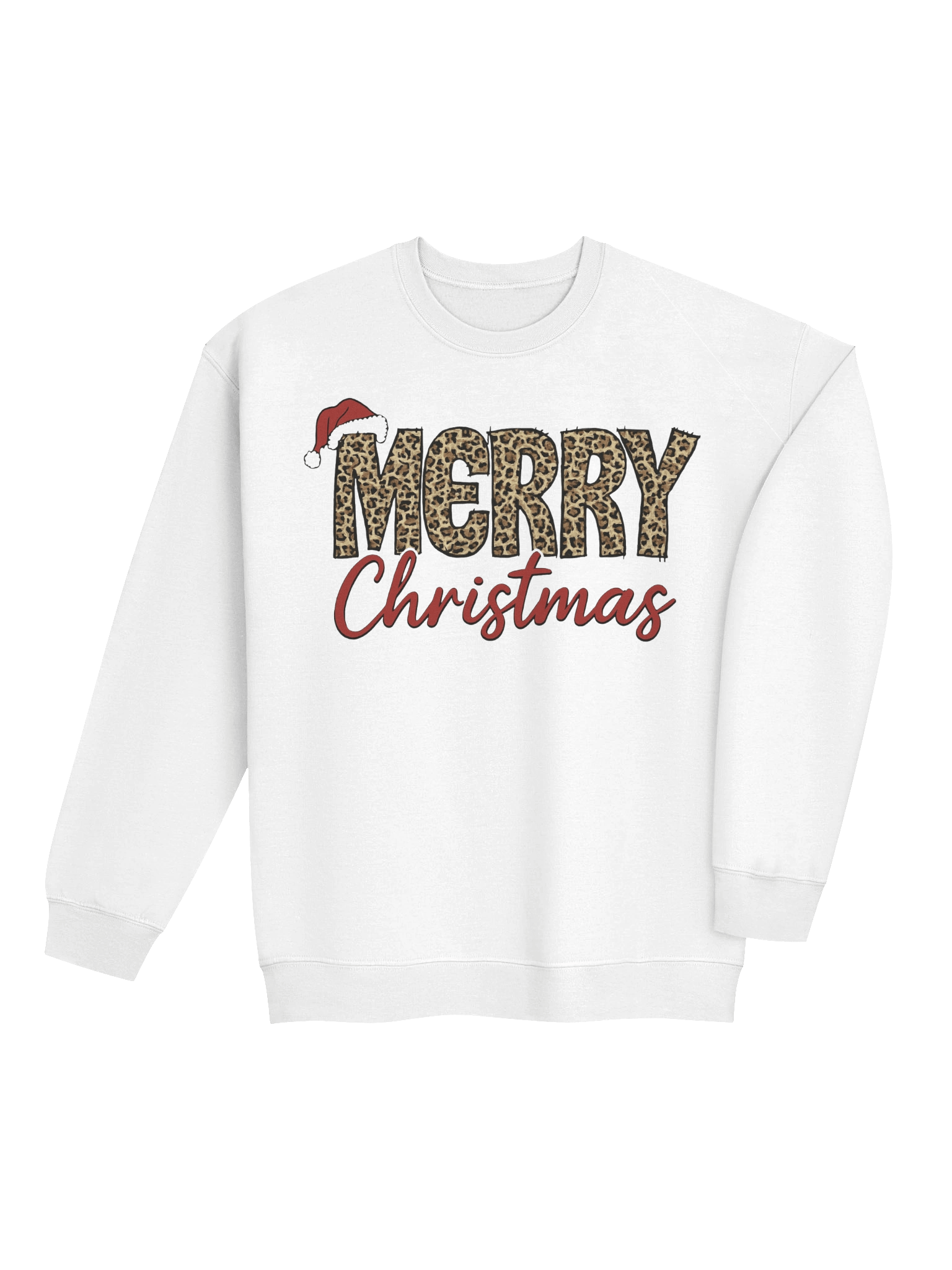Leopard Merry Christmas | Trendy Holiday Sweatshirt product image (5)