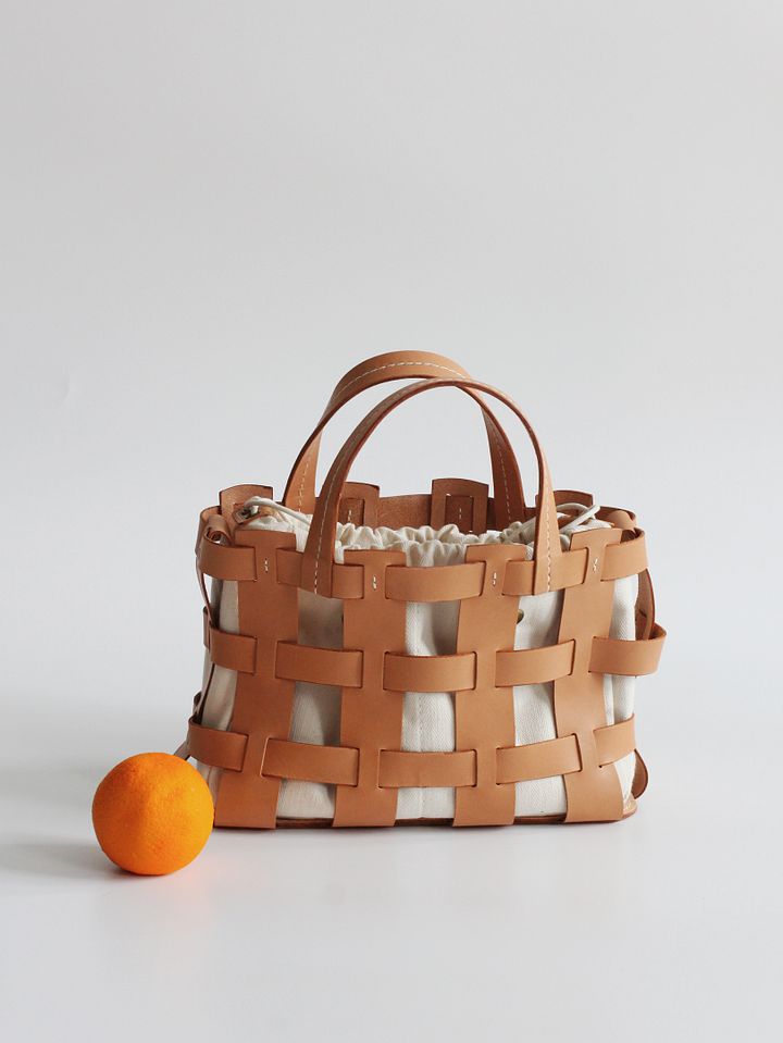 Vegetable Tanned Leather Caged Bag - Small product image (1)