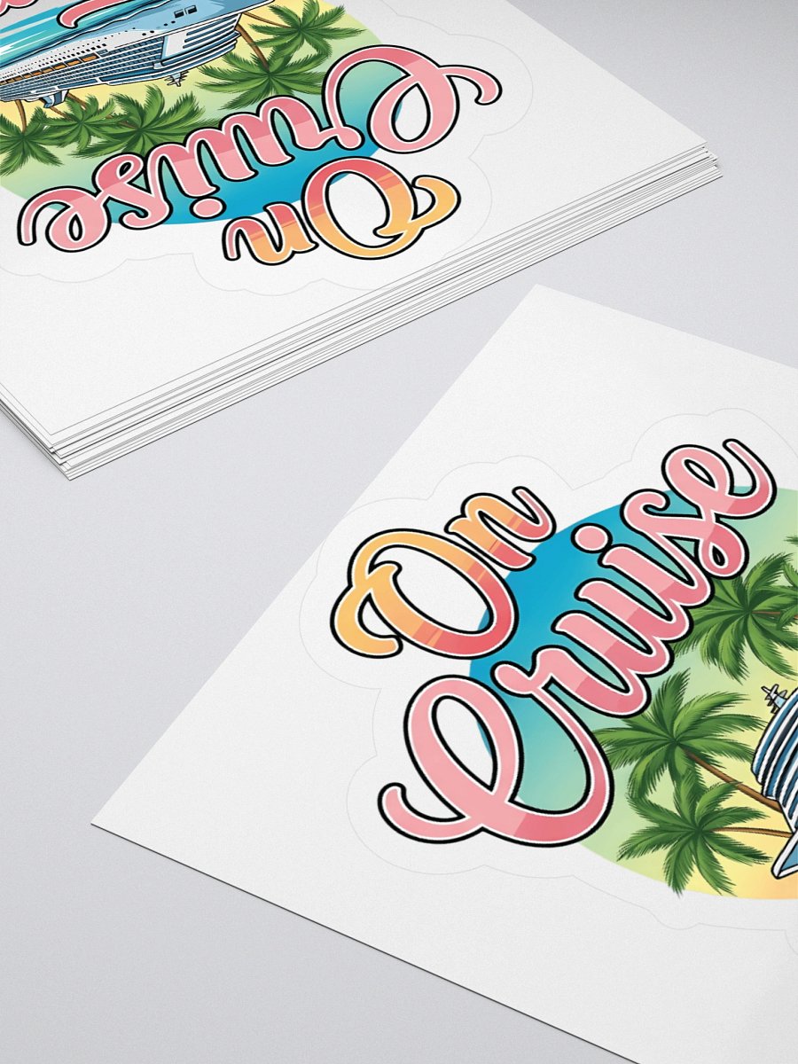 On Cruise Time Vibes Kiss Cut Stickers product image (4)