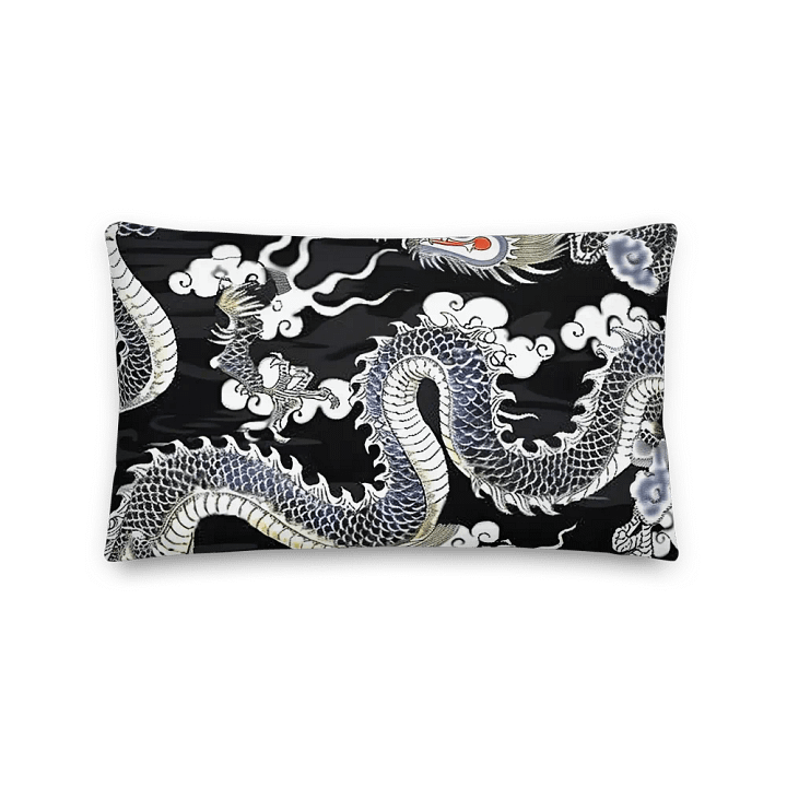 Black and White Dragon Premium Pillow product image (1)