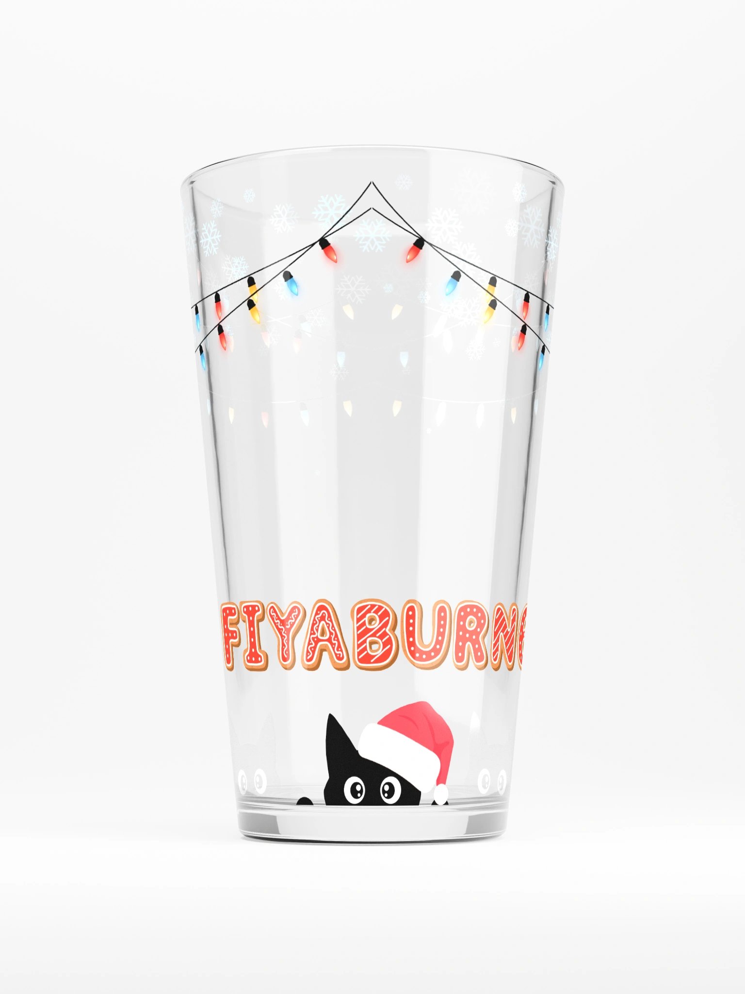 A Very Fiya Christmas Pint Glass product image (1)