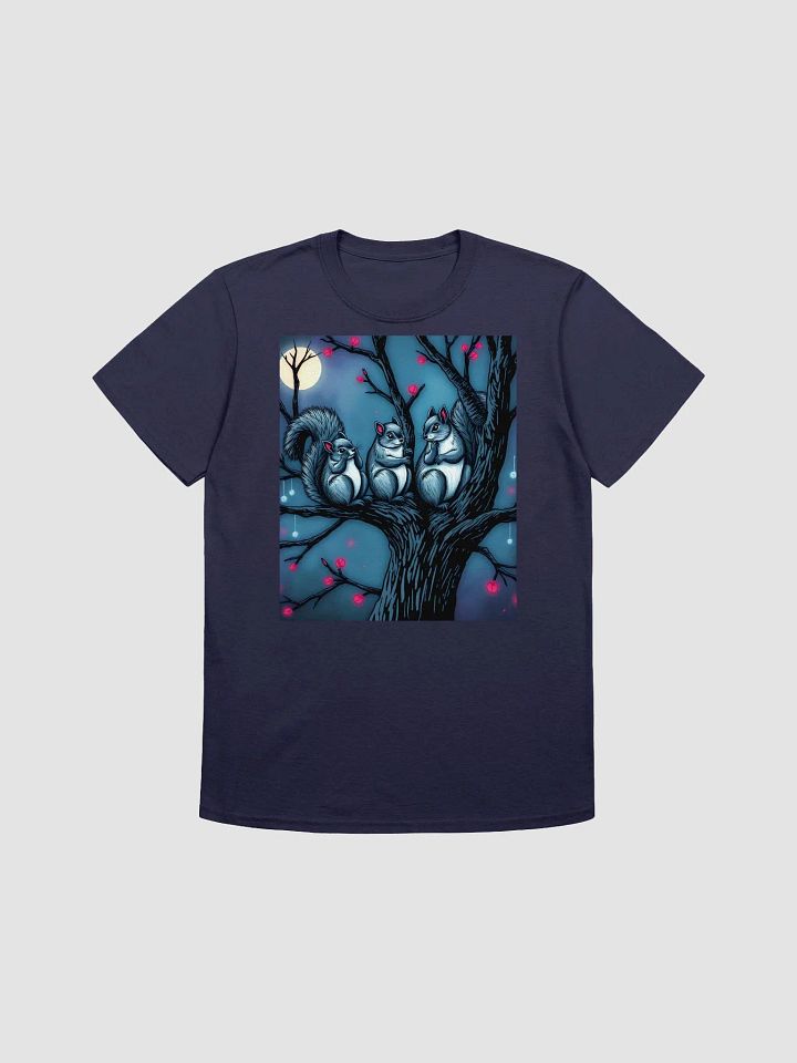 Moonlit Squirrel Trio T-Shirt product image (1)