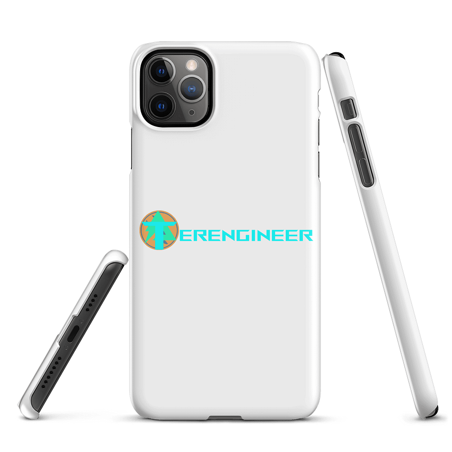 Terengineer Font Snap iPhone Case (White) product image (1)