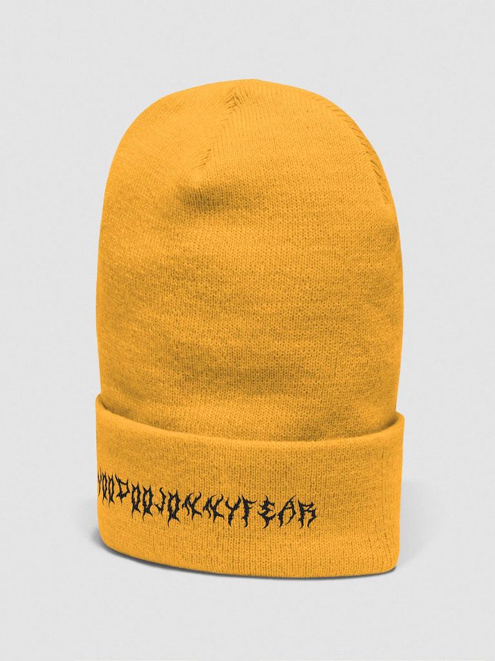 VoodooJonnyFear Beanie black text product image (8)