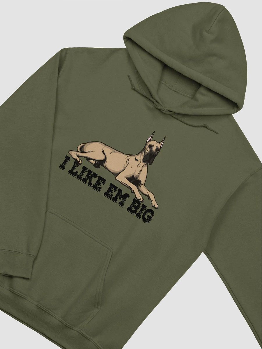 I Like Em Big Hooded Sweatshirt of a Great Dane(Cropped Ears) | Funny Hoodie for Great Dane Paw-rents product image (18)