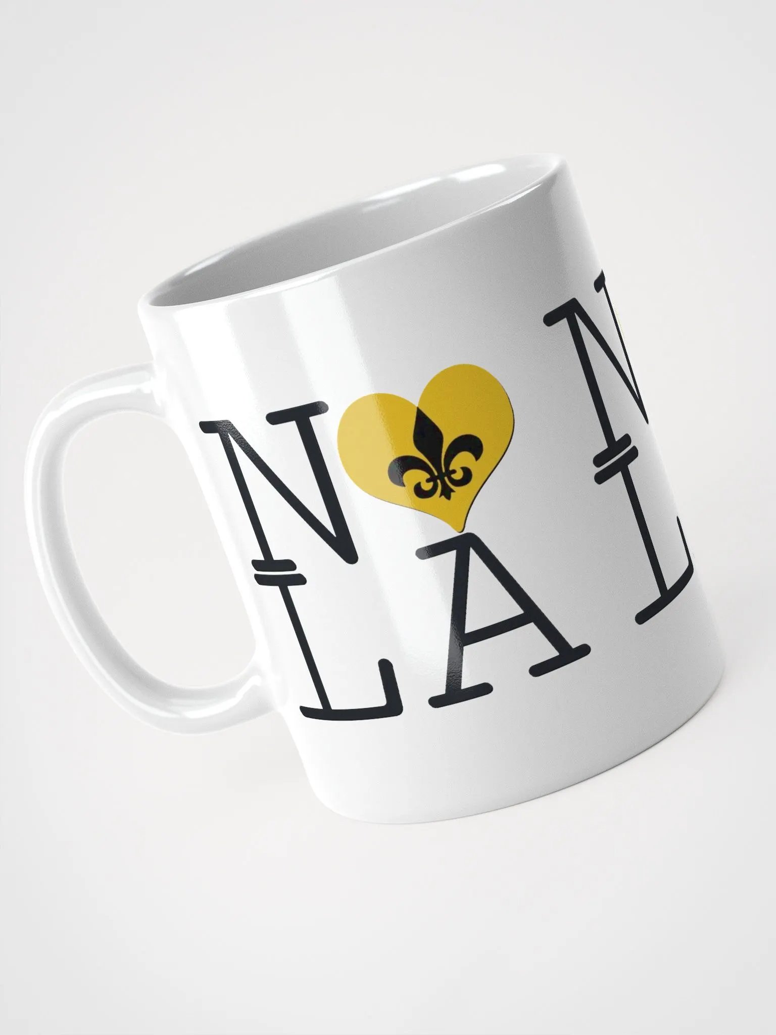 I LOVE NOLA **BIGSHOT MUG** (GOLD HEART + IMAGE POP) product image (7)