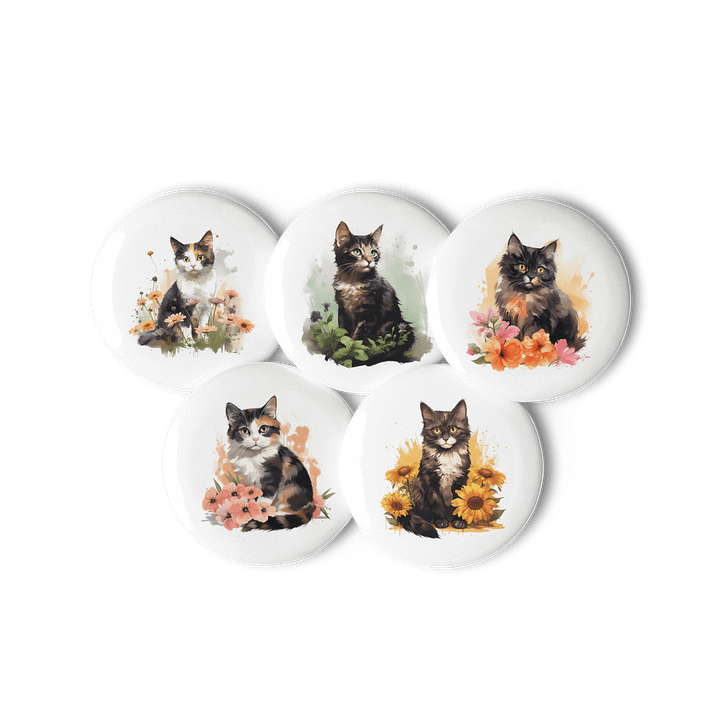 Cute Kitty Set of Pins (5) product image (3)
