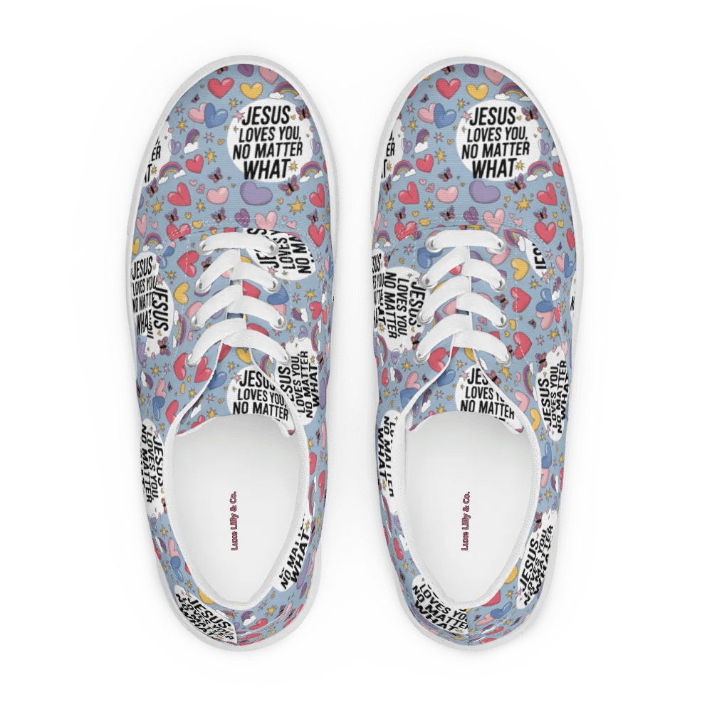 Divine Love Lace-Up Canvas Shoes product image (2)